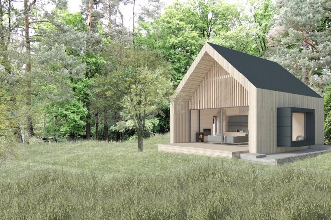 Rekreační objekt u lesa