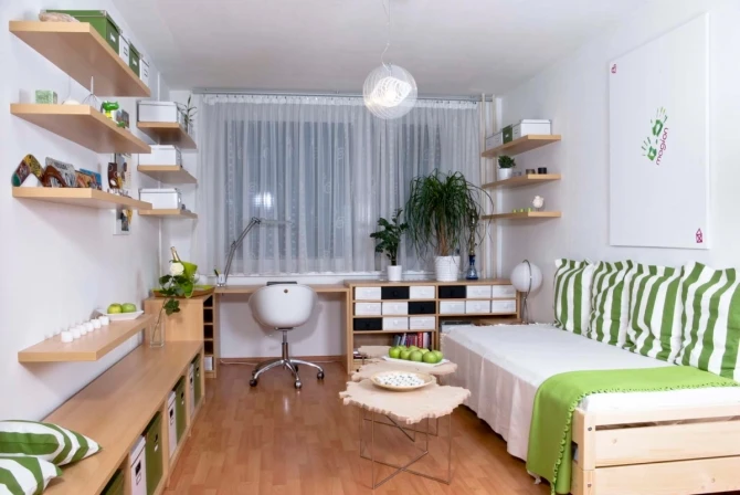 Interiér obývacího pokoje v Praze