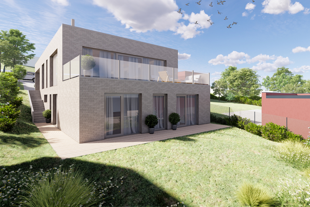 Rodinný dům ve svahu